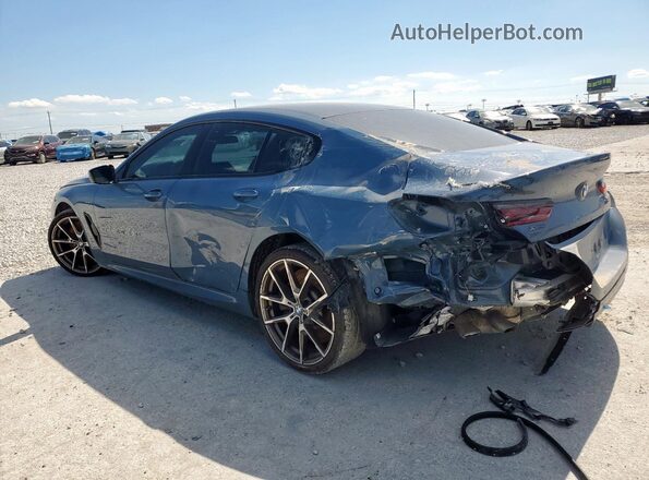 WBAGV8C06NCH98097 2022 BMW M8 Blue Задня ліва чверть