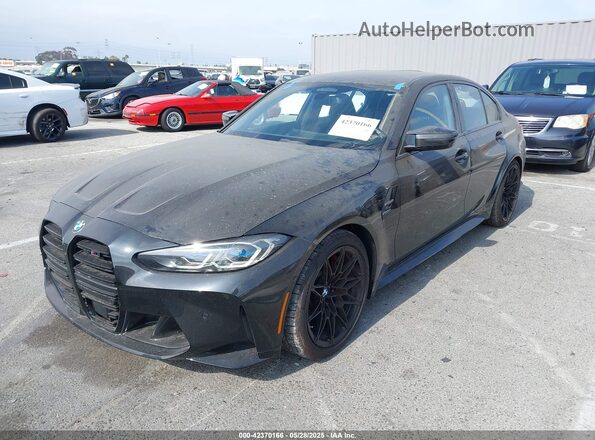 WBS43AY00PFP65177 2023 BMW M3 Black Front view