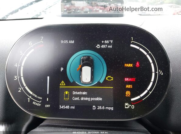 WMZ53BR03P3P97087 2023 MINI COOPER Blue Vista de los asientos traseros