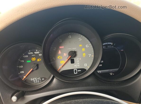 WP1AB2A58GLB55617 2016 PORSCHE MACAN White Սարքավորումների վահանակի տեսք