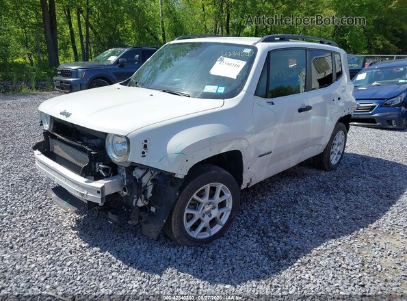ZACNJDAB8MPN22480 2021 JEEP RENEGADE White Przód lewy