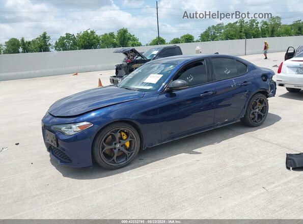 ZARFAMBN4M7648578 2021 ALFA ROMEO GIULIA Blue Передня ліва чверть