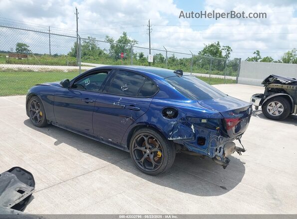 ZARFAMBN4M7648578 2021 ALFA ROMEO GIULIA Blue Задня ліва чверть
