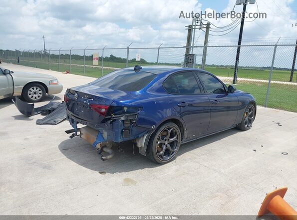 ZARFAMBN4M7648578 2021 ALFA ROMEO GIULIA Blue Задня права чверть