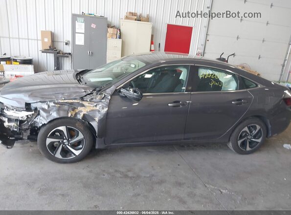 19XZE4F59ME011093 2021 HONDA INSIGHT Gray Widok wnętrza 360 stopni