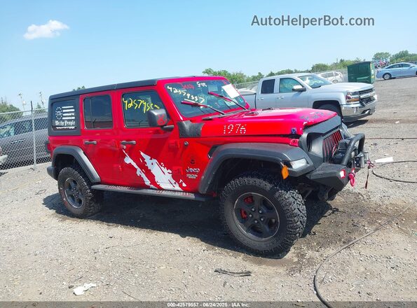 1C4HJXDG9KW649375 2019 JEEP WRANGLER UNLIMITED Red Rear interior view