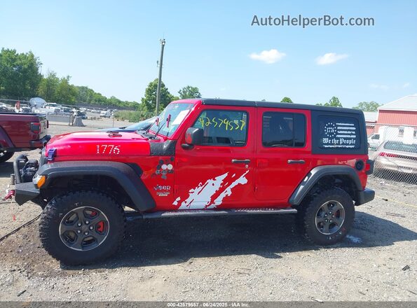 1C4HJXDG9KW649375 2019 JEEP WRANGLER UNLIMITED Red 360 interior view