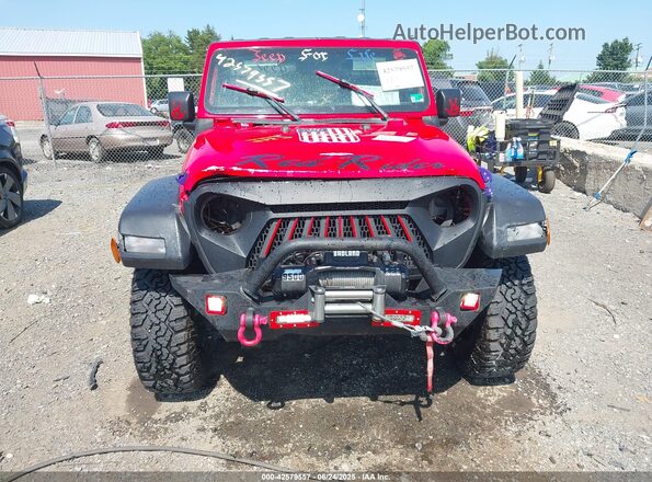 1C4HJXDG9KW649375 2019 JEEP WRANGLER UNLIMITED Red Front view