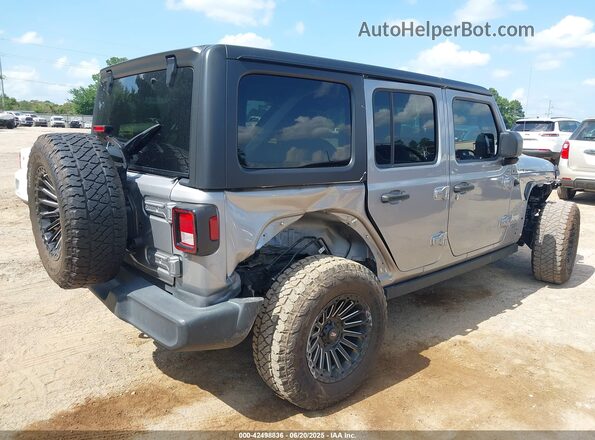 1C4HJXDNXMW527710 2021 JEEP WRANGLER UNLIMITED Silver Tył prawy