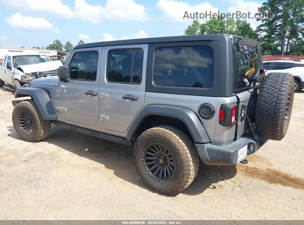 1C4HJXDNXMW527710 2021 JEEP WRANGLER UNLIMITED Silver Tył lewy