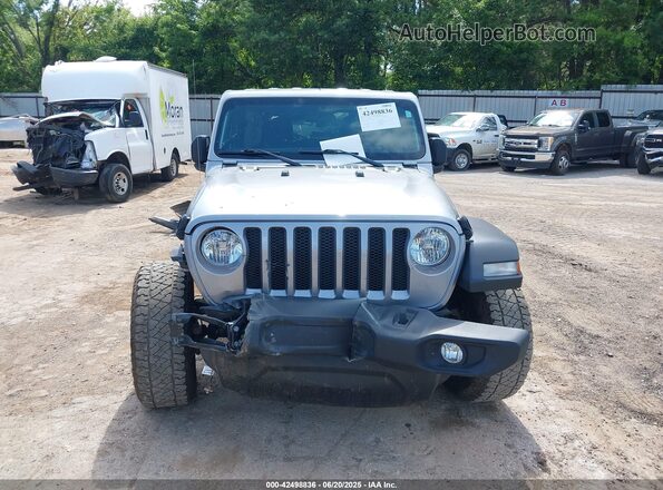 1C4HJXDNXMW527710 2021 JEEP WRANGLER UNLIMITED Silver Widok z przodu