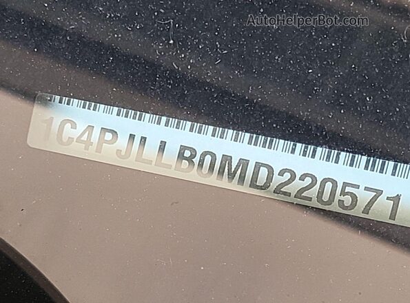 1C4PJLLB0MD220571 2021 JEEP CHEROKEE  Вид задних сидений
