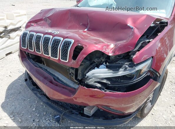 1C4PJMCBXMD170638 2021 JEEP CHEROKEE Maroon Դիմացի տեսք