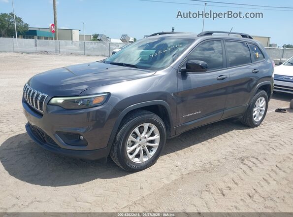 1C4PJMMX0ND543312 2022 JEEP CHEROKEE Gray Առջևի ձախ երեք քառորդ տեսարան
