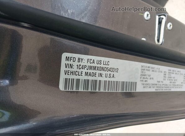 1C4PJMMX0ND543312 2022 JEEP CHEROKEE Gray Շարժիչի բաժամունքի տեսք