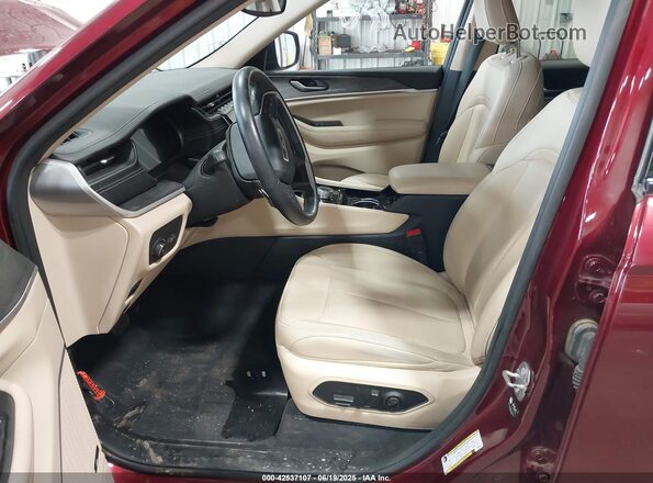 1C4RJKBG1N8503684 2022 JEEP GRAND CHEROKEE L Maroon წინა სალონის ხედი