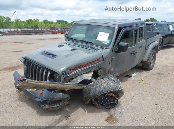 1C6JJTEG0ML582881 2021 JEEP GLADIATOR Gray Vista frontal