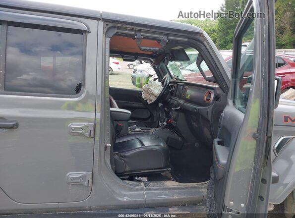 1C6JJTEG0ML582881 2021 JEEP GLADIATOR Gray Vista interior delantera
