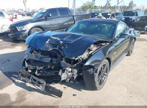 1FA6P8CF5L5167553 2020 FORD MUSTANG Черный Передняя левая четверть