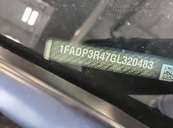 1FADP3R47GL320483 2016 FORD FOCUS ELECTRIC  