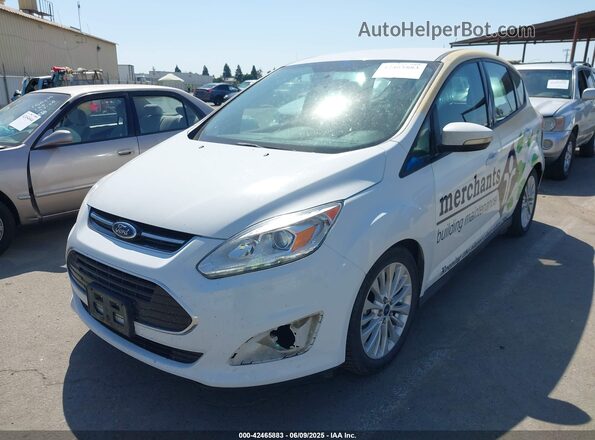 1FADP5AU4JL100975 2018 FORD C-MAX HYBRID White წინა მარცხენა ხედი სამი მეოთხედიდან