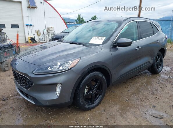 1FMCU9DZXMUB02575 2021 FORD ESCAPE Gray Front left