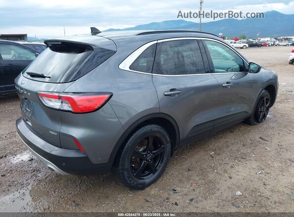 1FMCU9DZXMUB02575 2021 FORD ESCAPE Gray Rear right