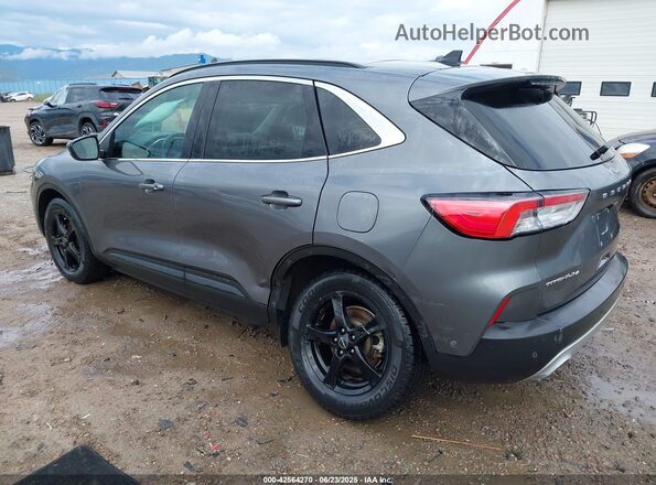 1FMCU9DZXMUB02575 2021 FORD ESCAPE Gray Rear left
