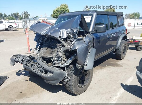 1FMDE5BH9MLB00617 2021 FORD BRONCO Gray Առջևի ձախ երեք քառորդ տեսարան