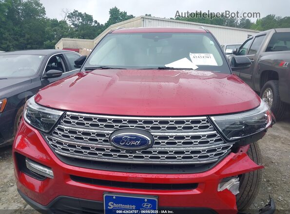 1FMSK7FH2MGA22728 2021 FORD FORD EXPLORER Red Widok zestawu wskaźników