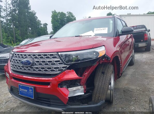 1FMSK7FH2MGA22728 2021 FORD FORD EXPLORER Red Przód lewy