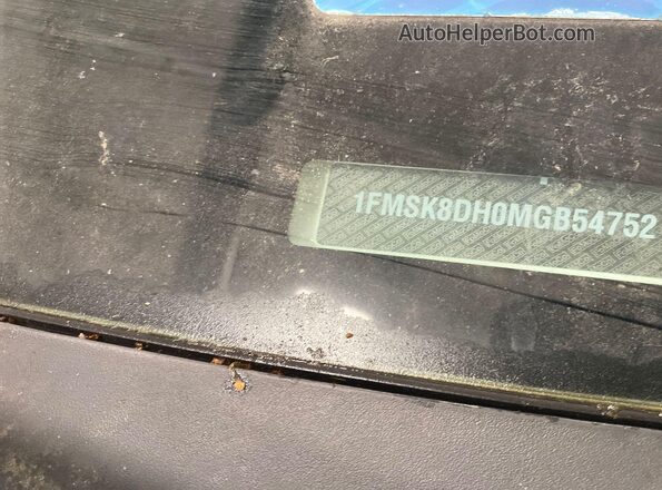1FMSK8DH0MGB54752 2021 FORD FORD EXPLORER  ძრავის განყოფილების ხედი