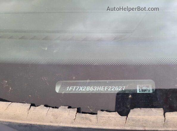 1FT7X2B63HEF22627 2017 FORD F-250  Vista del cuadro de instrumentos