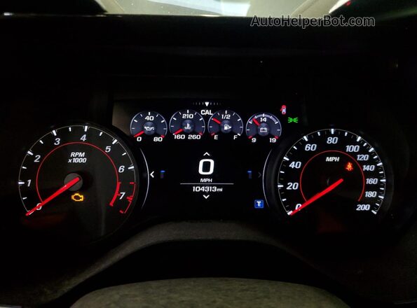 1G1FE1R78M0105045 2021 CHEVROLET CAMARO Red Вид щитка приладів