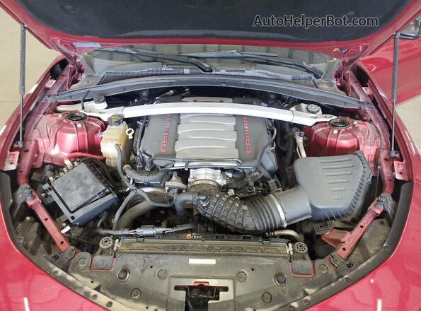 1G1FE1R78M0105045 2021 CHEVROLET CAMARO Red Вид задньої частини салону