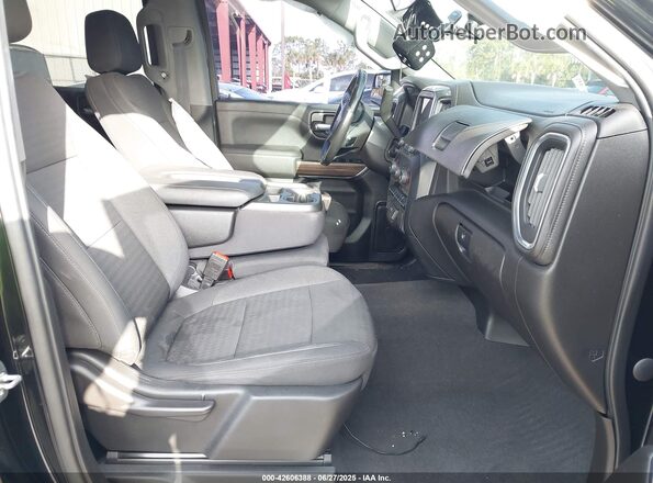 1GCPWCED5MZ388533 2021 CHEVROLET SILVERADO Black Widok wnętrza z przodu