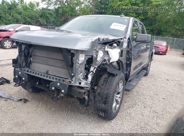 1GCUYEED2MZ337046 2021 CHEVROLET SILVERADO Gray Առջևի ձախ երեք քառորդ տեսարան