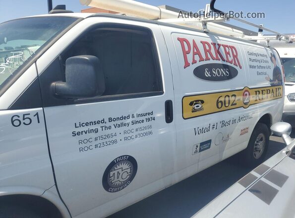 1GCWGAFP5M1160097 2021 CHEVROLET EXPRESS White Առջևի ձախ երեք քառորդ տեսարան