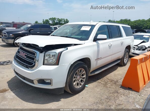 1GKS2GKC8JR222399 2018 GMC YUKON White წინა მარცხენა ხედი სამი მეოთხედიდან