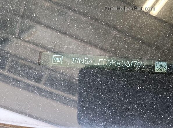 1GNSKLED3MR331759 2021 CHEVROLET TAHOE Black უკანა სალონის ხედი