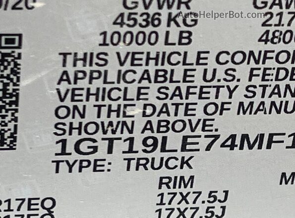 1GT19LE74MF106391 2021 GMC SIERRA  Front left