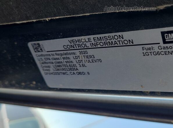 1GTG6CEN5L1175717 2020 GMC CANYON  