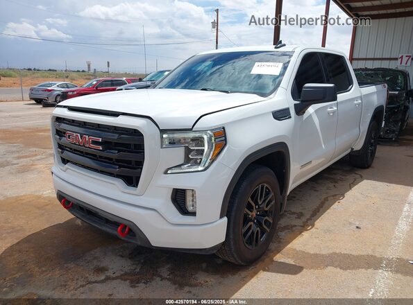 1GTP8CEK5MZ136564 2021 GMC SIERRA White Առջևի ձախ երեք քառորդ տեսարան