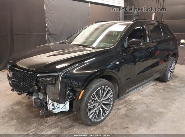 1GYFZFR40RF130034 2024 CADILLAC XT4 Черный Передняя левая четверть