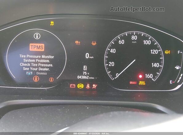 1HGCV1F13NA074164 2022 HONDA ACCORD Gray Հետևի նստատեղերի տեսք