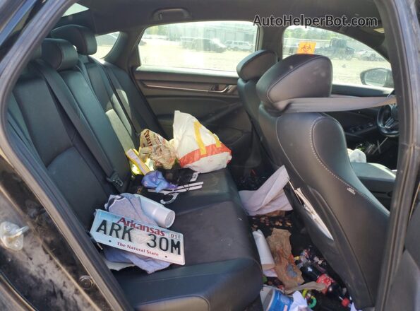 1HGCV1F30MA004167 2021 HONDA ACCORD Черный Вид задних сидений
