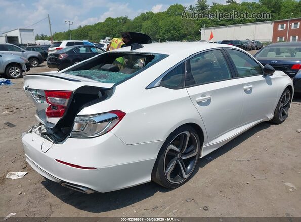 1HGCV1F3XMA109881 2021 HONDA ACCORD White Trasero derecho