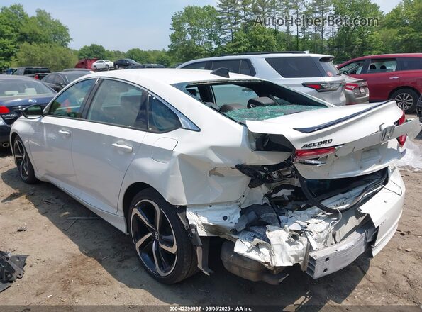 1HGCV1F3XMA109881 2021 HONDA ACCORD White Trasero izquierdo