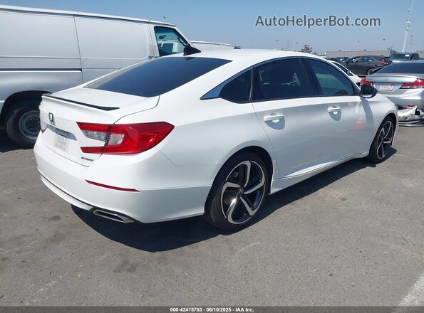 1HGCV1F49MA006119 2021 HONDA ACCORD White Tył prawy