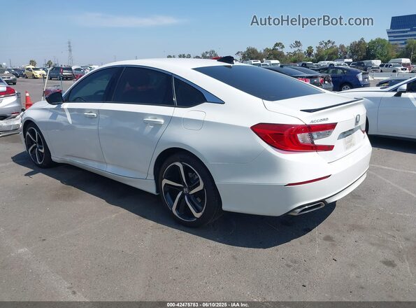1HGCV1F49MA006119 2021 HONDA ACCORD White Tył lewy
